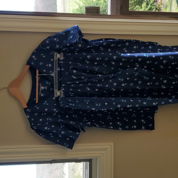NWOT Dream Co. Sleepwear 2 pcs Short Sleeve Navy Floral print 1X 22/24 - Picture 3 of 7